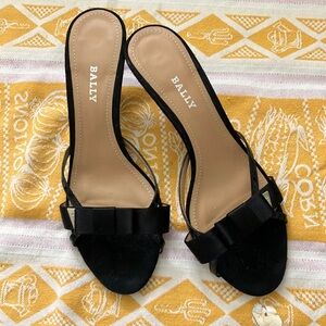 Bally Black Heels Elegant Formal Shoes